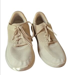 Kizik Lima Hands Free Lace Up Slip On Tan Shoes Size 7.5 Men 9 Women